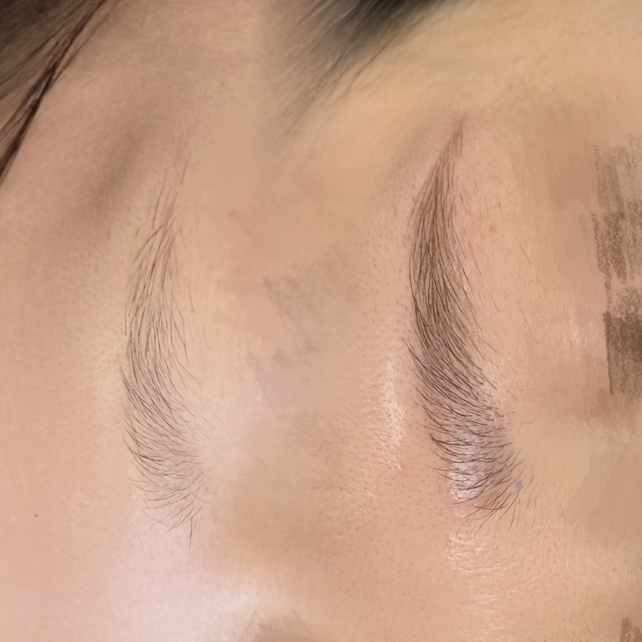 医療アートメイク症例写真　眉　マシン毛並み　東京・恵比寿のアートメイクラボ